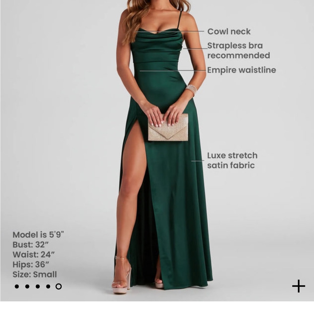 Elegant Green Satin Evening Dress - Marissa Formal Satin Cowl Neck Dress